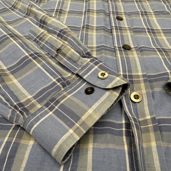 Men's JOHN‎ W. NORDSTROM Blue Italian Fabric Button Down Shirt- Size XXLL (Tall) - Picture 6 of 10